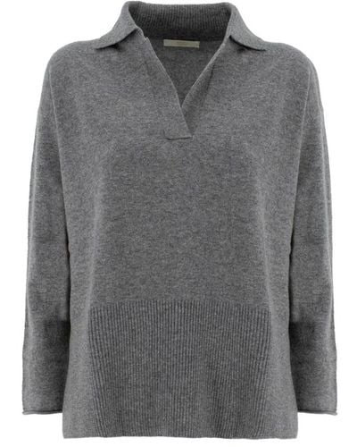 Fedeli V-neck knitwear - Grau