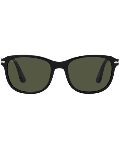 Persol Gafas de sol clásicas unisex con lentes pillow - Verde