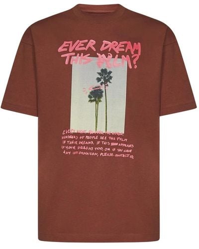 Palm Angels T-Shirts - Red