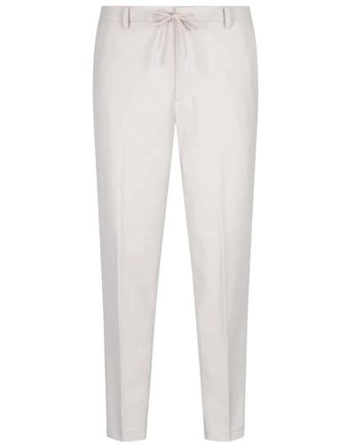 Cavallaro Napoli Slim-Fit Trousers - White