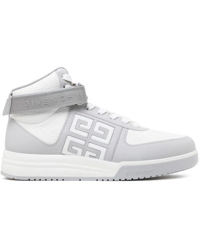 Givenchy E Calf-Leder G4 High Top Sneakers - Weiß