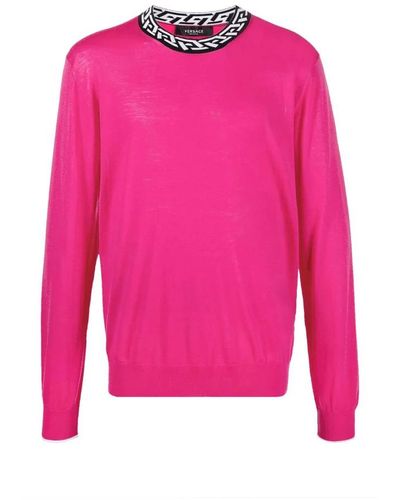 Versace Round-Neck Knitwear - Pink