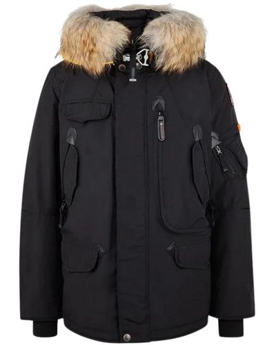 Parajumpers Schwarze parka right hand