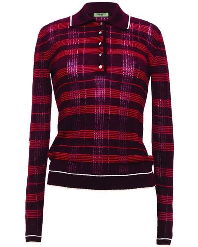 DURAZZI MILANO Long Sleeve Tops - Red