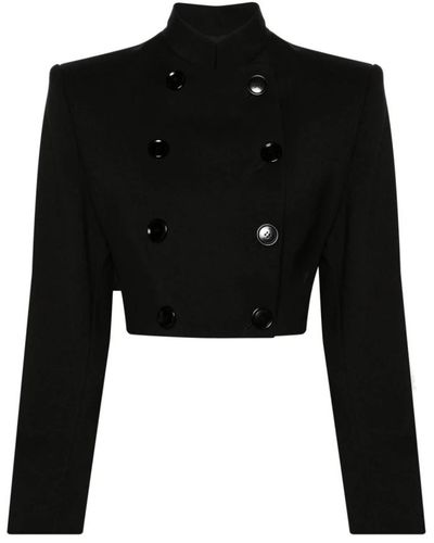 Alaïa Coats > double-breasted coats - Noir