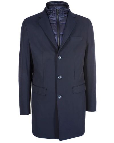 Yes-Zee Coats > single-breasted coats - Bleu
