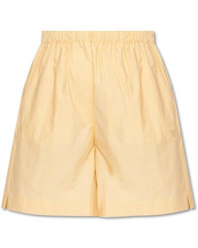 Nanushka Megan cotton shorts - Naranja