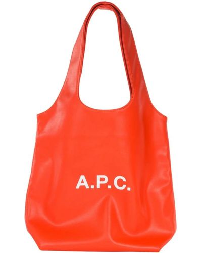 A.P.C. Tote bags - Rot