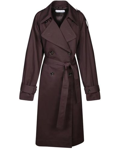 Acne Studios Coats > trench coats - Marron