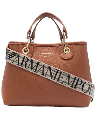 Emporio Armani Tote Bags - Brown