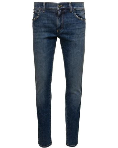 Dolce & Gabbana Slim-fit denim jeans - Blu
