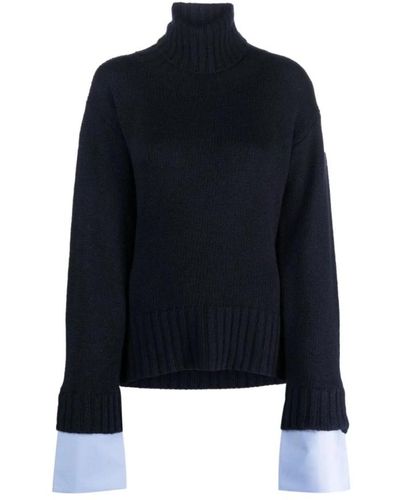 Jejia Knitwear > turtlenecks - Bleu