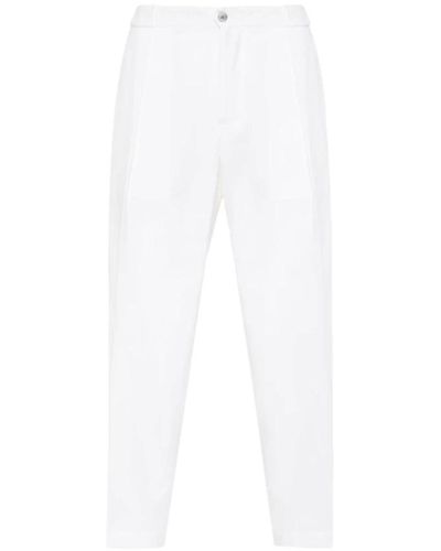 BRIGLIA Trousers > cropped trousers - Blanc
