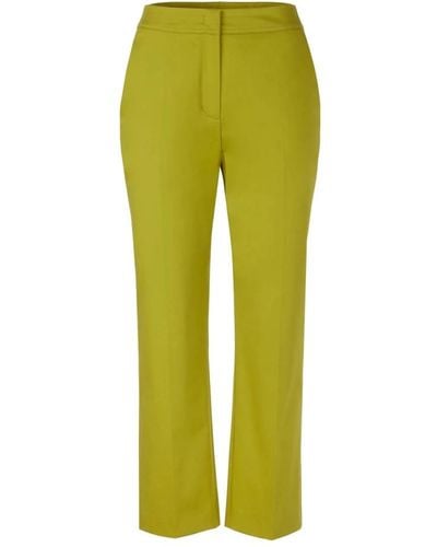 Marc Cain Cropped Trousers - Green