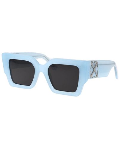 Off-White c/o Virgil Abloh Catalina sonnenbrille für stilvollen sonnenschutz - Blau