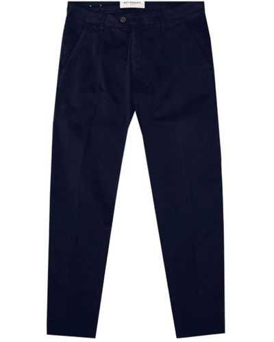 Roy Rogers Pantaloni in cotone blu navy