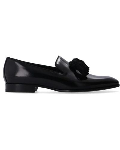 Jimmy Choo Foxley leather moccasins - Nero