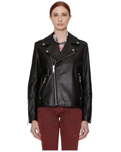John Richmond Leather jackets - Schwarz
