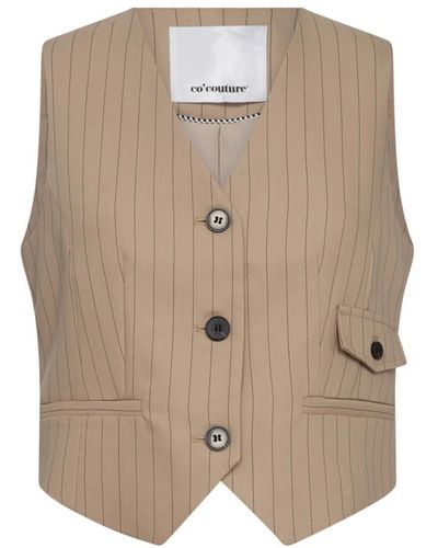 co'couture Vests - Natural