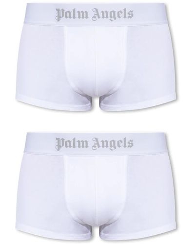 Palm Angels Boxer di marca confezione da 2 - Bianco