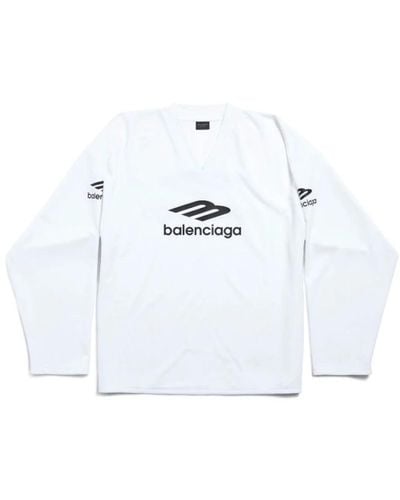 Balenciaga Skiwear – 3b sports icon ski langarm-t-shirt large fit - Weiß