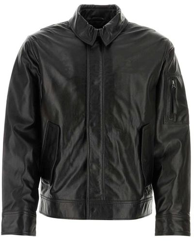 Helmut Lang Stilosa giacca di pelle nera - Nero
