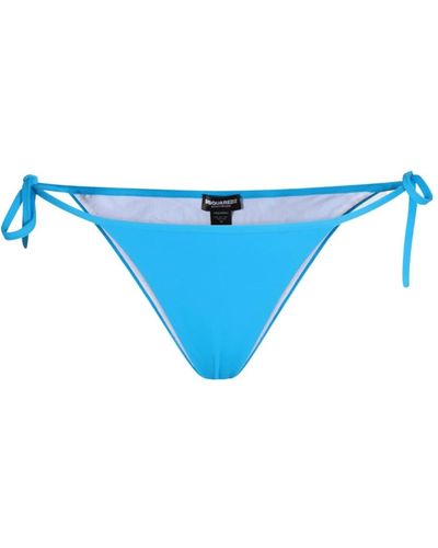 DSquared² Slip bikini con stampa del logo - Blu