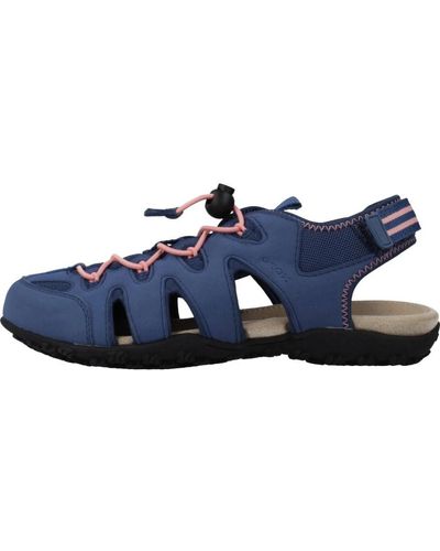 Geox Shoes > sandals > flat sandals - Bleu