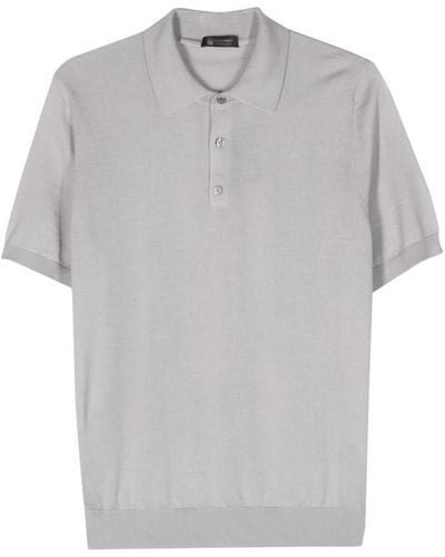 Colombo Luxuriöses cashmere silk polo shirt - Grau