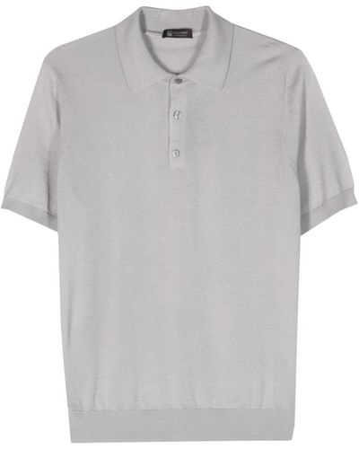 Colombo Polo shirt in cashmere e seta - Grigio