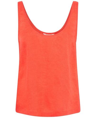 Part Two Sleeveless Tops - Red