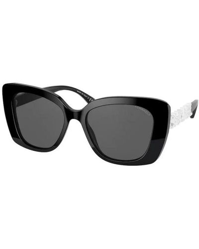 Chanel Sonnenbrille, schwarze montage