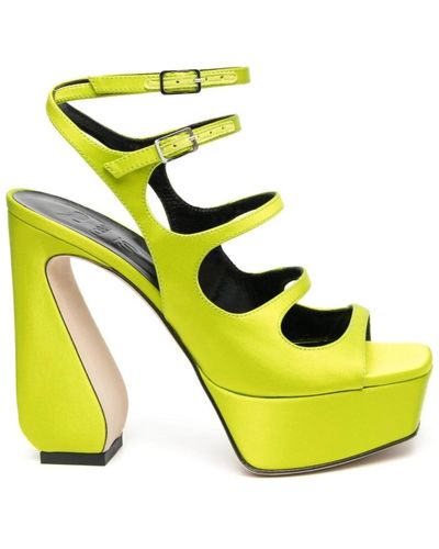 Sergio Rossi High Heel Sandals - Yellow