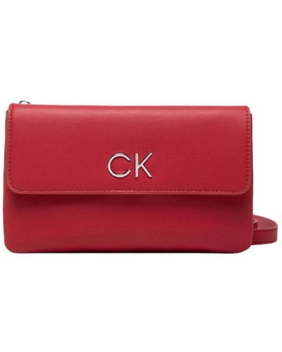 Calvin Klein Shoulder Bags - Red
