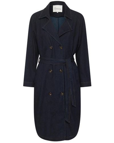 My Essential Wardrobe Trench Coats - Blue
