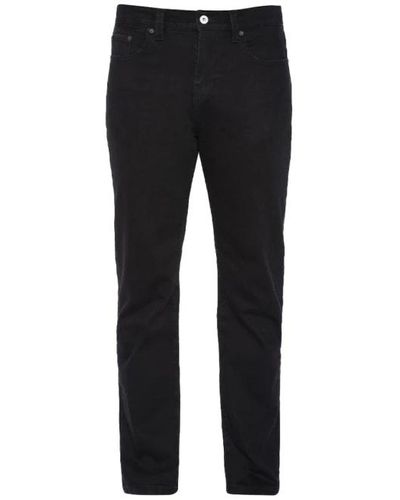 Schott Nyc Straight leg 100% cotone jeans - nero