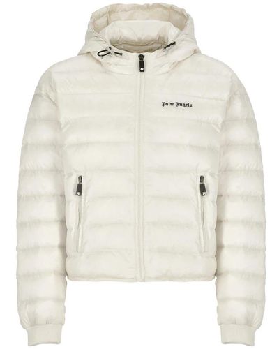 Palm Angels Winter Jackets - White