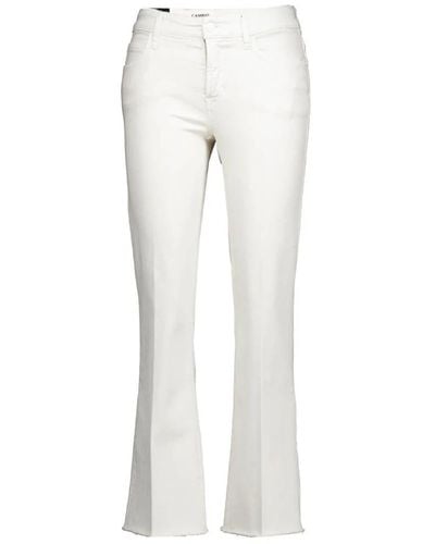 Cambio Stilvolle francesca ecru straight jeans - Weiß