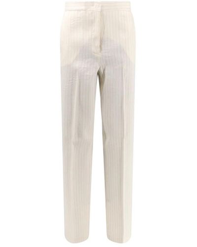 MVP WARDROBE Slim-Fit Trousers - Natural