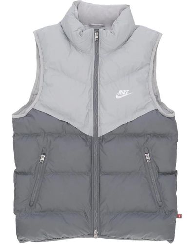 Nike Storm fit windrunner vest ärmellose daunenjacke - Grau