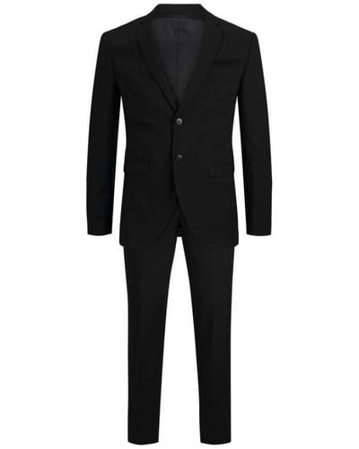 Jack & Jones Single Breasted Suits - Black