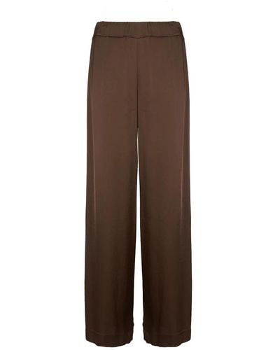 Ottod'Ame Wide Pants - Brown