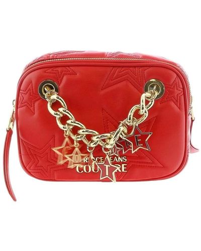 Versace Schultertasche mit logo - Rot
