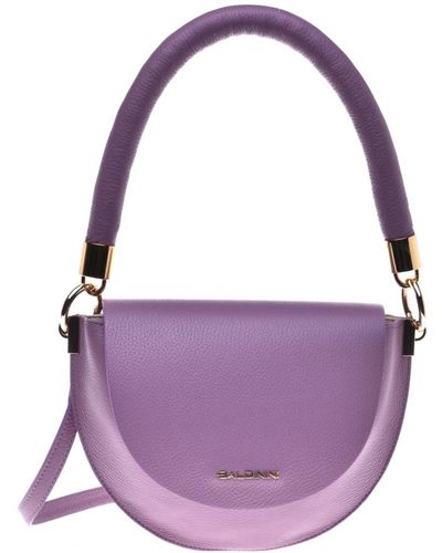 Baldinini Shoulder bag in lilac quilted leather