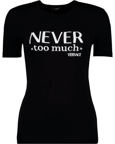Versace Stylisches t-shirt für jeden anlass - Schwarz