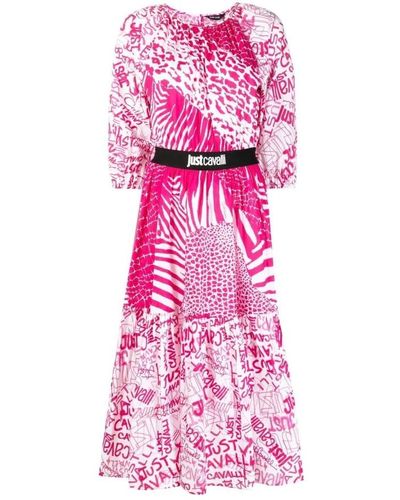 Just Cavalli Midi Dresses - Pink