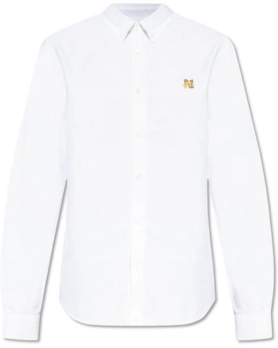 Maison Kitsuné Magliette con logo - Bianco