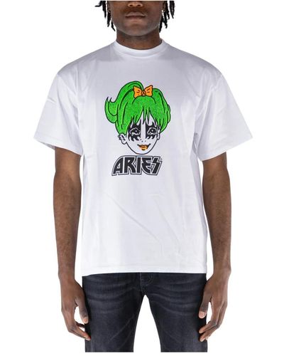 Aries Kiss t-shirt modello - Bianco