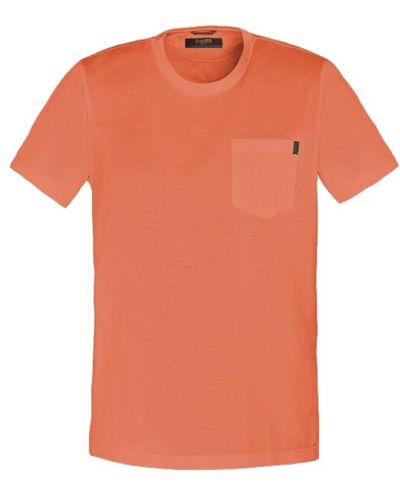 Moorer Knitwear,t-shirt - Orange