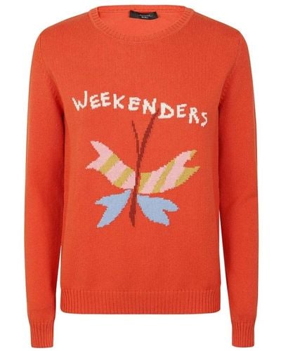 Weekend Knitwear > round-neck knitwear - Orange